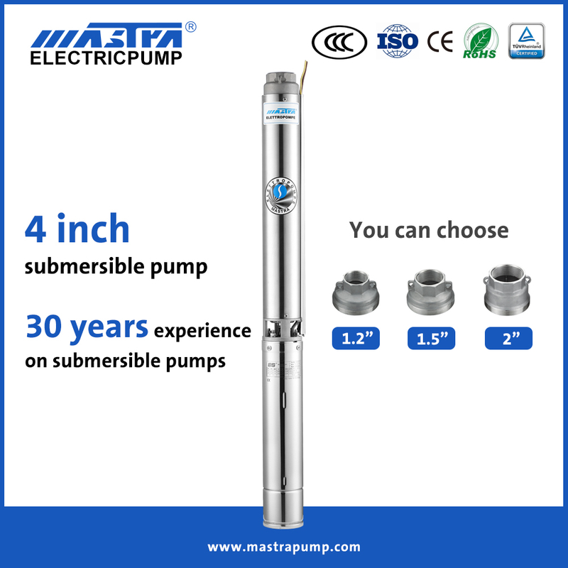 Fournisseurs de pompes à eau submersibles solaires Mastra 4 pouces Pompe submersible R95-ST tsurumi