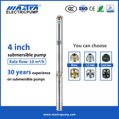 Pompe de puits submersible Mastra 4 pouces 3/4 hp 2 fils R95-MA Prix de la pompe de puits submersible 1 hp