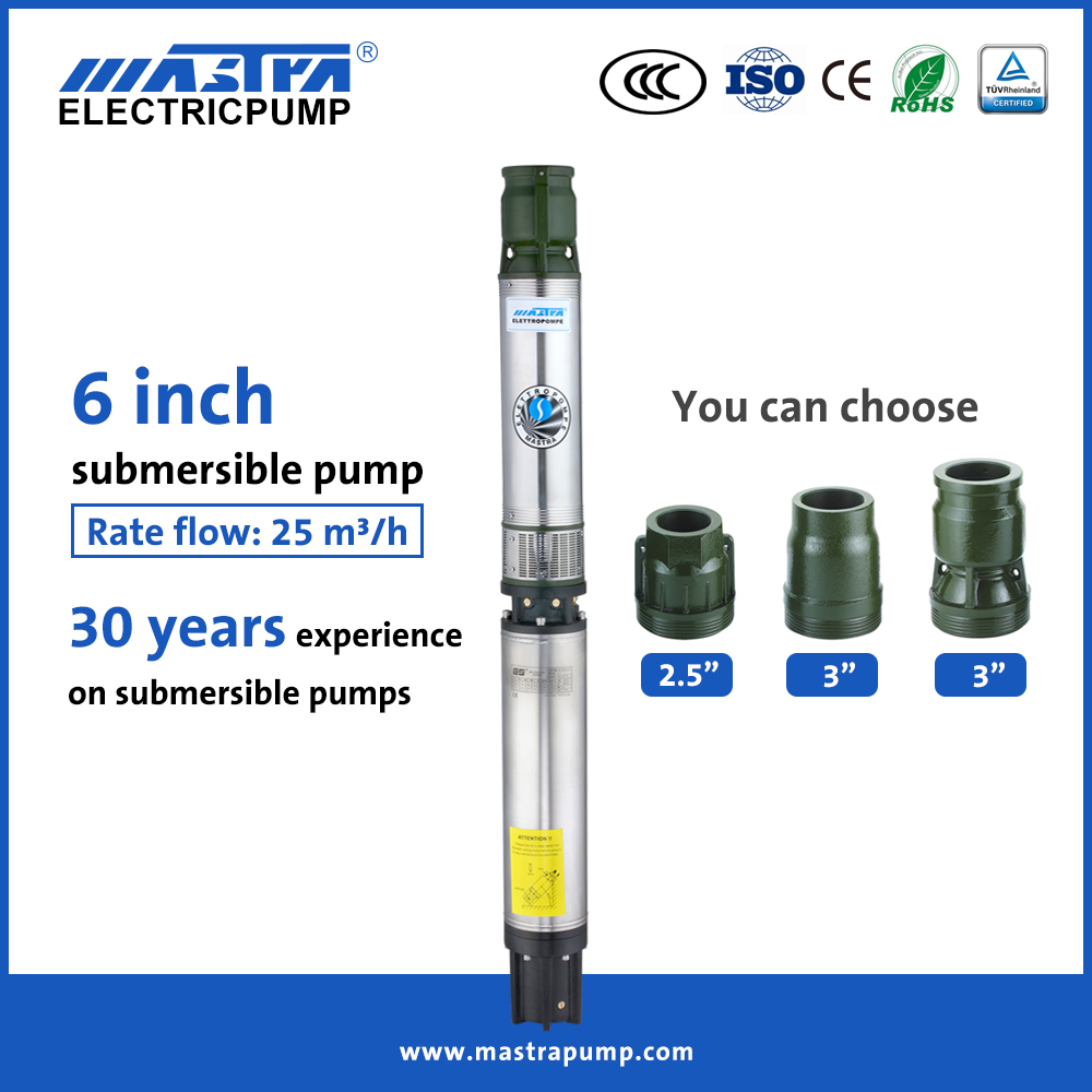 MASTRA 6 pouces 3 4 HP Pompe puits submersible R150-FS 6 pouces Pompe submersible électrique