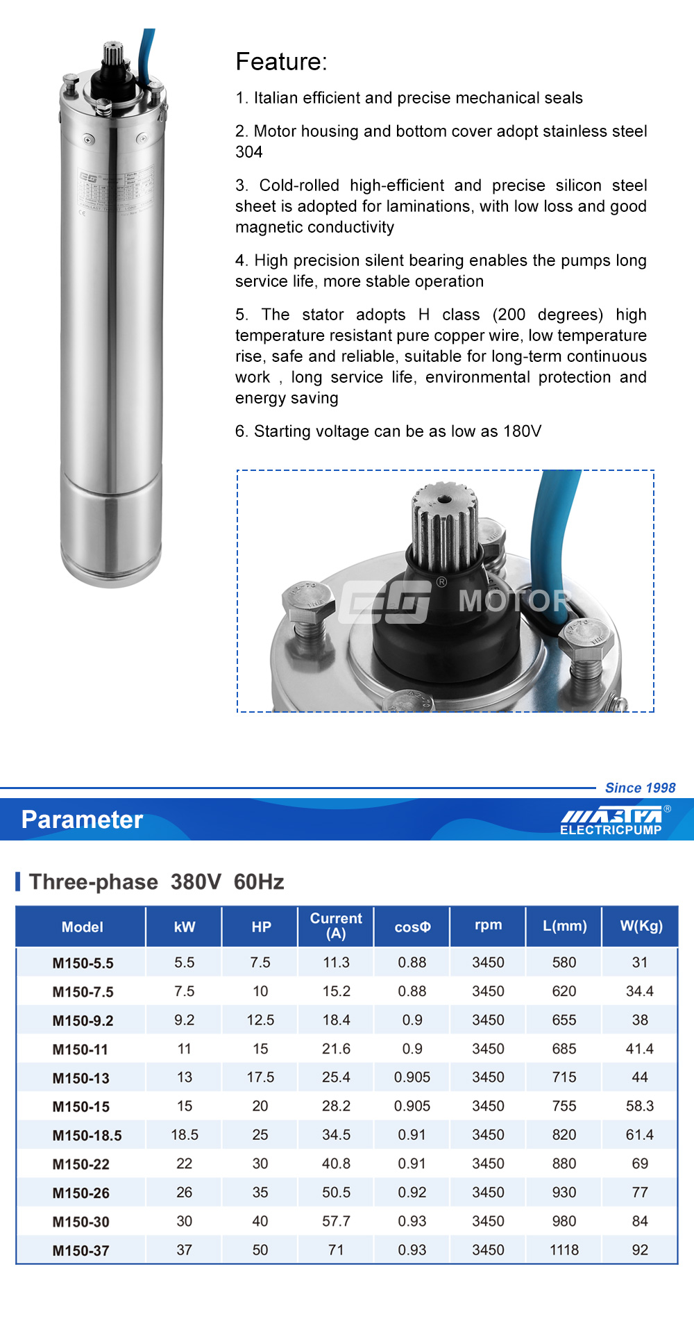 pompes submersibles slimline