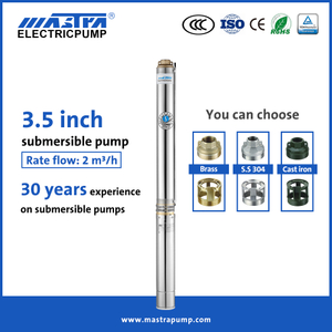 Pompe à eau submersible Mastra 3,5 pouces 240 volts R85-QS 2,5 hp pompe submersible