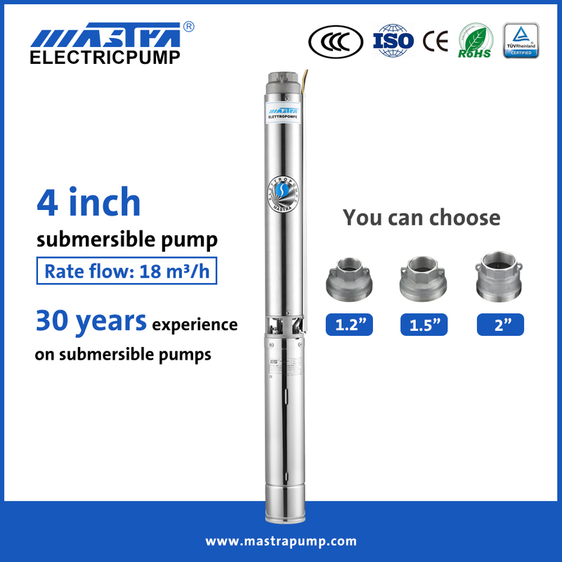 Mastra 4 pouces ac pompe submersible à puits profond R95-ST pompe à eau submersible électrique