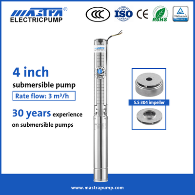 MASTRA 4 pouces All Tainless Steel 1/2 HP puits submersible Pump Pump 4SP3 Borewell Submersible Pompe Prix