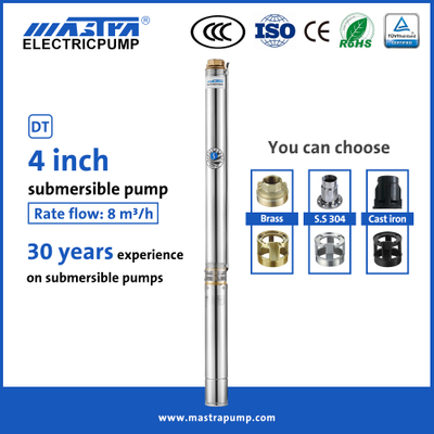 Pompe à eau d'irrigation submersible Mastra 4 pouces R95-DT pompe verticale pour puits profond