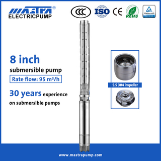 MASTRA 8 pouces All en acier inoxydable 10 HP Pompe submersible 3 phase 8SP95 Franklin Electric Submersible Pump Pump Prix