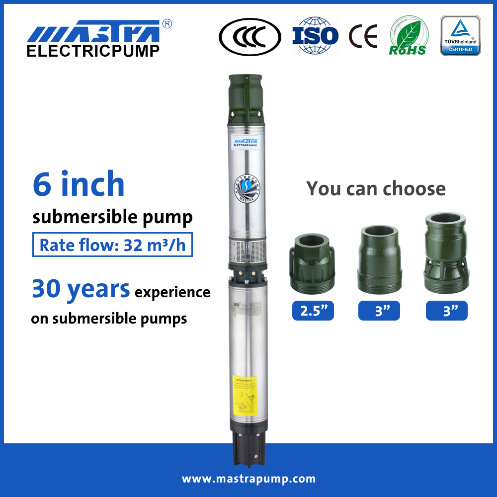 MASTRA 6 pouces CRI Pump submersible R150-ES 50 ch liste de prix de pompe submersible