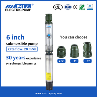 Fabricants de pompes submersibles Mastra 6 pouces Pompe de fontaine submersible R150-DS