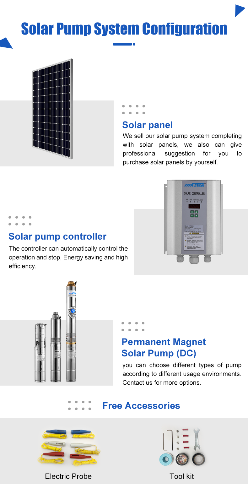 Système de pompe solaire