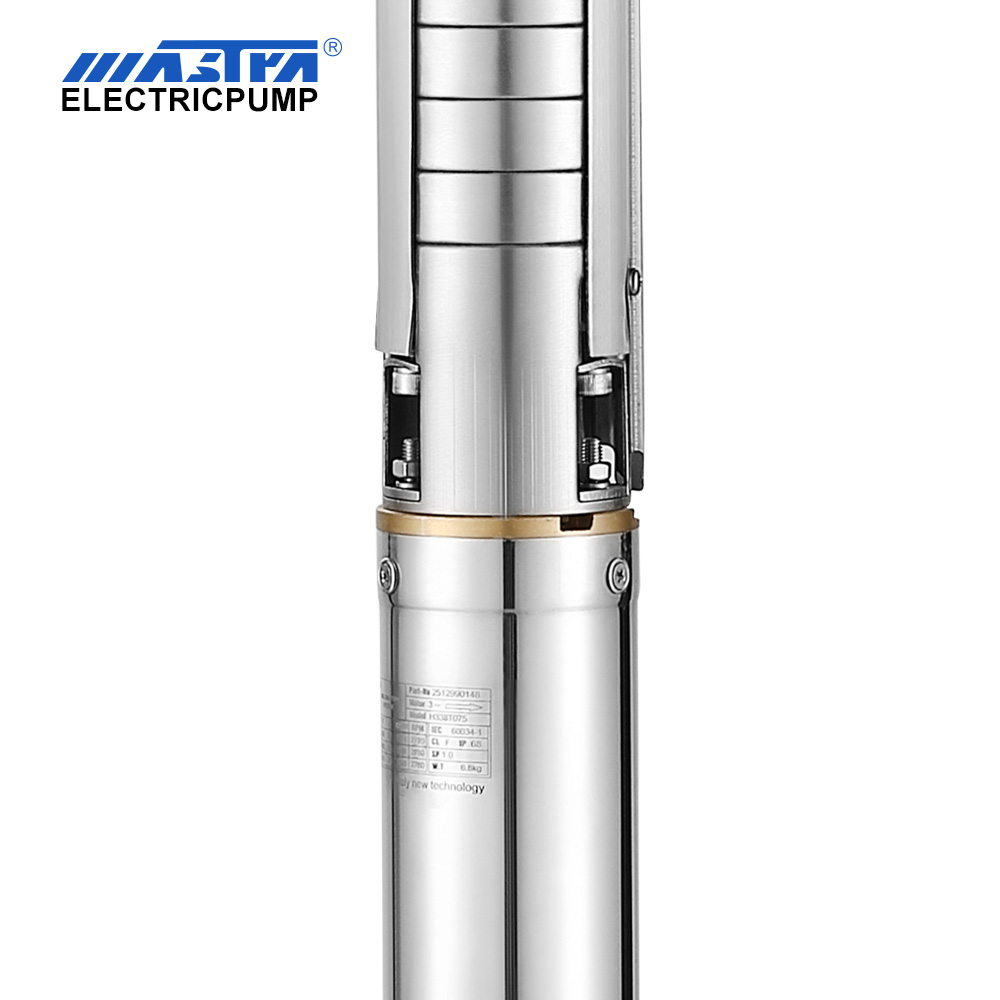 Mastra 3 pouces pompe à pression submersible en acier inoxydable 3SP kits de pompe de puits submersible solaire