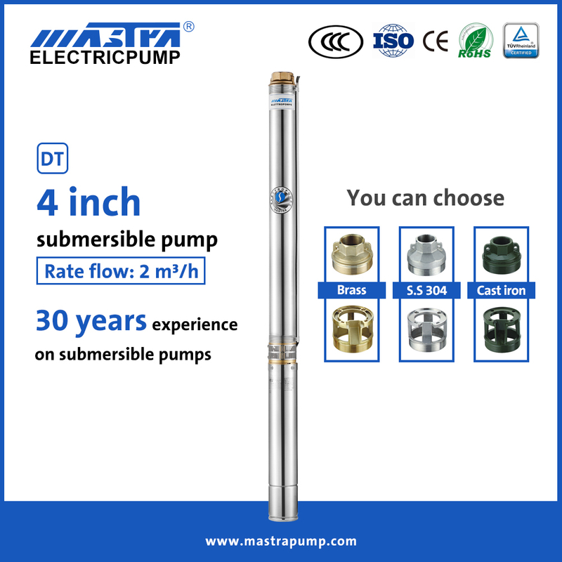 Pompe à eau submersible solaire Mastra 4 pouces AC pompe à eau submersible pour fontaine R95-DT