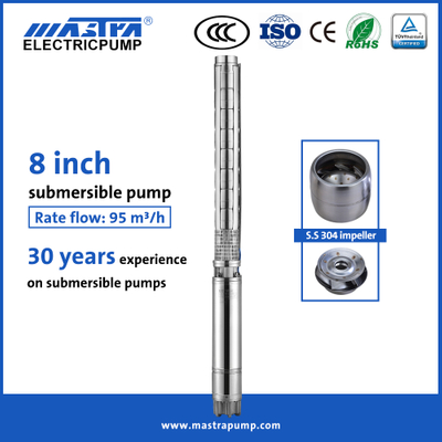 Pompe à eau d'irrigation submersible Mastra 8 pouces entièrement en acier inoxydable 8SP acheter pompe submersible